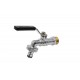 Grifo Esfera Jardin Acero Inox Enchufe Rapido 3/4-1