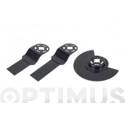 Cuchilla Multiherramienta Jgo 3 Pzs Madera-metal Wolfcraft