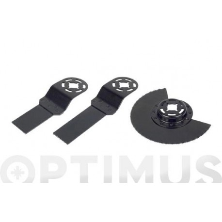Cuchilla Multiherramienta Jgo 3 Pzs Madera-metal Wolfcraft