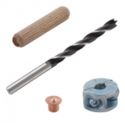 Espigas Ensamblar Kit 28 Piezas Ø 8 Mm Wolfcraft