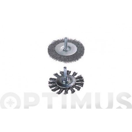 Cepillo Circular Metalico Ondulado Ø 75 Mm Wolfcraft