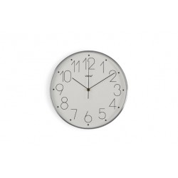 Reloj Pared Redondo Ø 31 Cm Aluminio Blanco Non