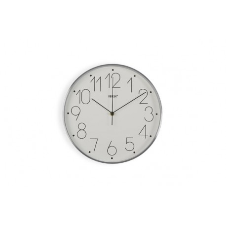 Reloj Pared Redondo Ø 31 Cm Aluminio Blanco Non