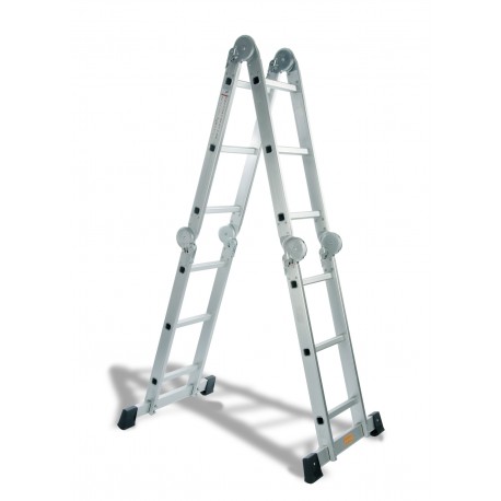 Escalera Multiposicion Aluminio Con Plataforma Ema 3 4+3 Pel