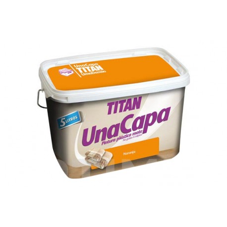 Pintura Plastica Una Capa Mate 2,5 L Naranja Titan