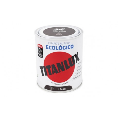 Esmalte Al Agua Ecologico Mate 250 Ml Tabaco Titanlux