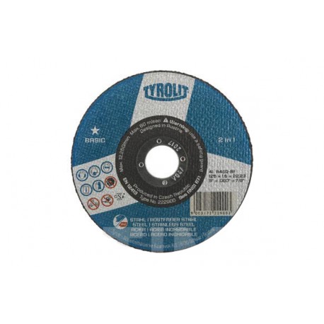 Disco Corte Acero/inox Basic 115 X 1 X 22 Plano Tyrolit