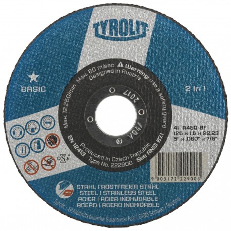 Disco Corte Acero/inox Basic 230 X 3 X 22 Tyrolit