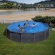 Piscina Sup Rda. 550x132cm Filtro Arena Aspecto Grafito Gran