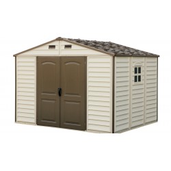 Caseta Orden 325x247x233cm Doble Puerta Be/ma Pvc Woodside 1