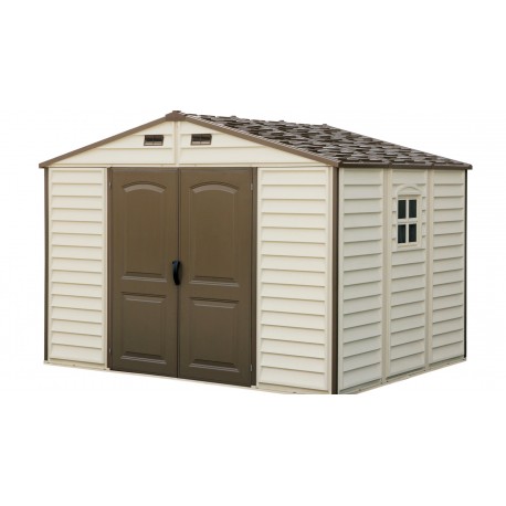 Caseta Orden 325x247x233cm Doble Puerta Be/ma Pvc Woodside 1