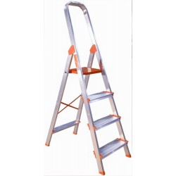 Escalera Aluminio PeldaÑo Ancho 4 PeldaÑos Plabell