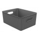 Cesta Ordenacion Baobab L Antracita 16 X 38,5 X 29,4 Cm Tata