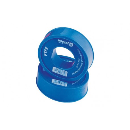 Cinta Teflon 12 M X 12 Mm X 0,075 Mm Unecol