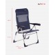 Silla Playa 7p Multifibra Aluminio Azul Oscuro 56x64x98
