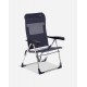 Silla Playa 7p Multifibra Aluminio Azul Oscuro 56x64x98