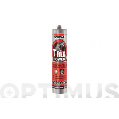 Adhesivo Montaje Sellador T-rex Power 290 Ml Blanco Soudal