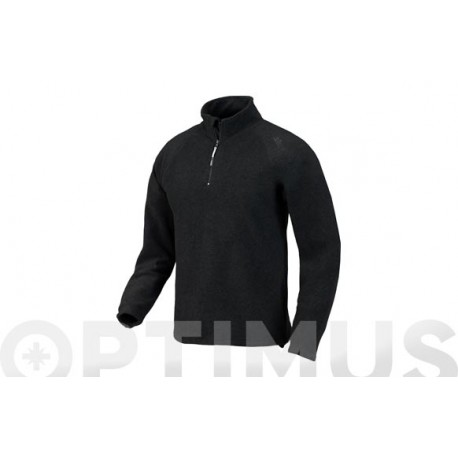 Polar Media Cremallera Monviso Negro Talla S Issaline