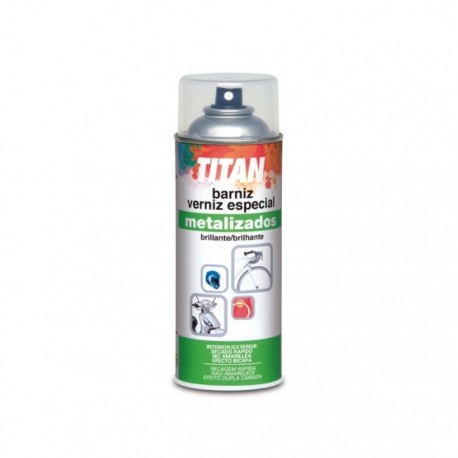 Barniz Protector Metales Spray 400 Ml Incoloro Titan