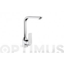 Grifo Fregadero Monomando CaÑo Alto Cromo Serie Koral Genebr