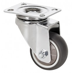 Rueda Gir. Goma 50 Mm