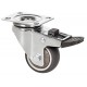 Rueda Gir. Freno Goma 50 Mm