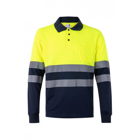 Polo A.visibilidad Ml Amar/marino L
