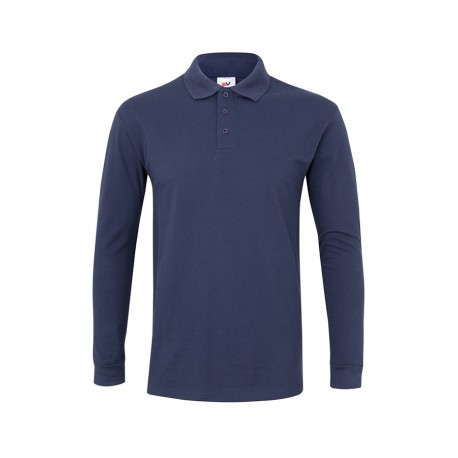 Polo M/larga Algodon Azul Navy Xl
