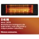 Estufa Exterior Electrica Techo/pared 2000 W