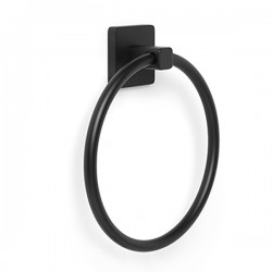 Toallero Aro Nero Negro Mate -