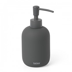 Dosificador Jabon Ceram. Soft Gris Antr. -