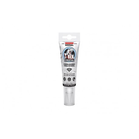 Adhesivo Montaje Sellador T-rex Cristal 125 Ml Transparente