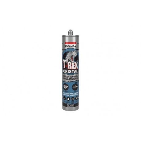 Adhesivo Montaje Sellador T-rex Cristal 290 Ml Transparente