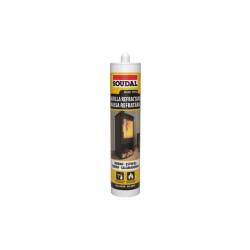 Masilla Refractaria Alta Temperatura 290 Ml Negro Soudal