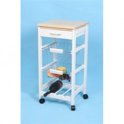Carro Cocina 2 Cestas+botelle 76x37x37cm (OUTLET)