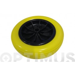 Rueda Carretilla Almacen Impinchable Ø 260 Mm, Eje Ø 20 Mm D
