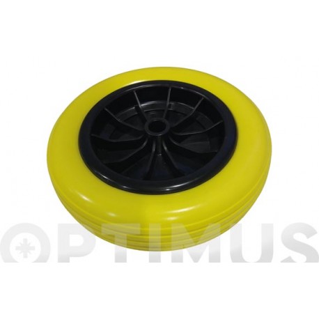 Rueda Carretilla Almacen Impinchable Ø 260 Mm, Eje Ø 20 Mm D