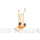Carretilla Almacen Pala Abatible Rueda Neumatica 300kg-115x5