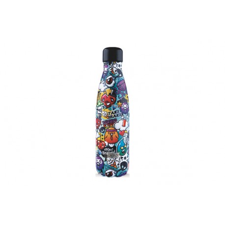 Botella Termo Inox 7 X 7 X 26,5cm 500 Ml - Graffiti Non