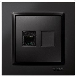 Toma Rj45 Cat 5e Negro 16 A