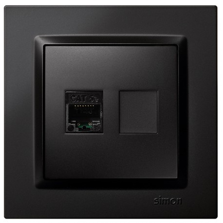 Toma Rj45 Cat 5e Negro 16 A