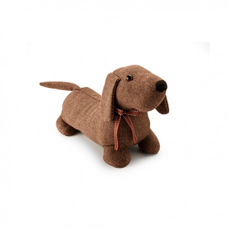 Tope Sujeta Puerta Perro Marron -