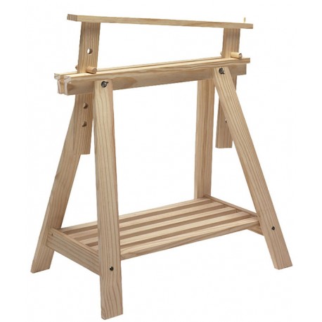 Caballete Madera Pino Macizo Sin Barnizar 70x70x45