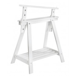 Caballete Madera Pino Macizo Blanco 70x70x45