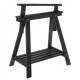 Caballete Madera Pino Macizo Negro 70x70x45