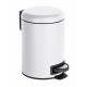 Cubo BaÑo Pedal Blanco Leman 3 L