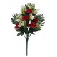 Ramo Palma Rosas X12 Rojo 58 Cm