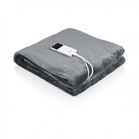 Manta Electrica Doble Gris 80 W
