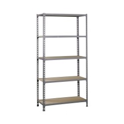 Estanteria Metal 5 Estantes Madera Sin Tornillos 180 X 80 X