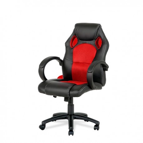 Sillon Oficina-gaming Olimpia Roja/negr -